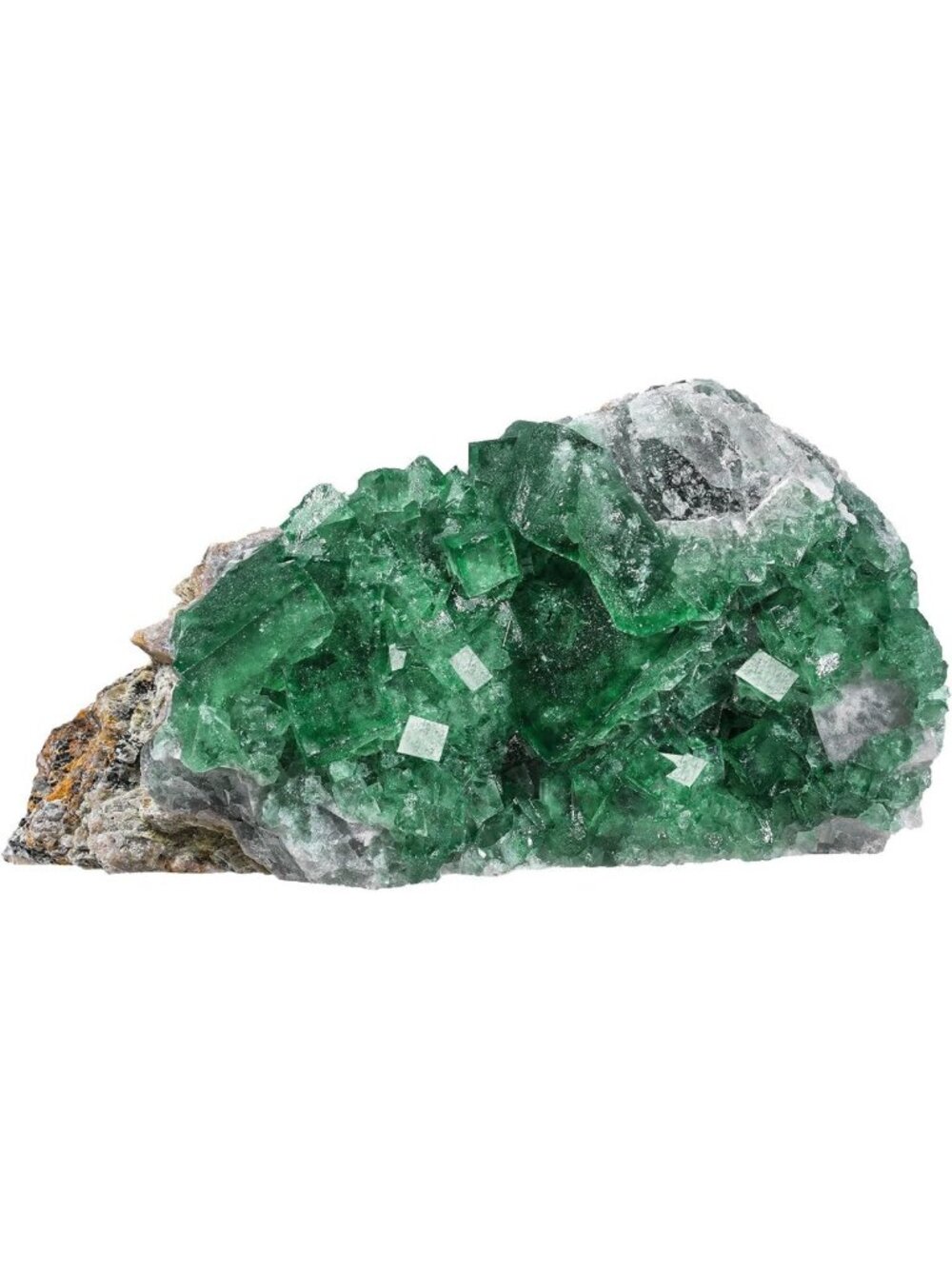 Natural Raw Fluorite Geode Stone - Green Crystal Healing Gem for Home Decor